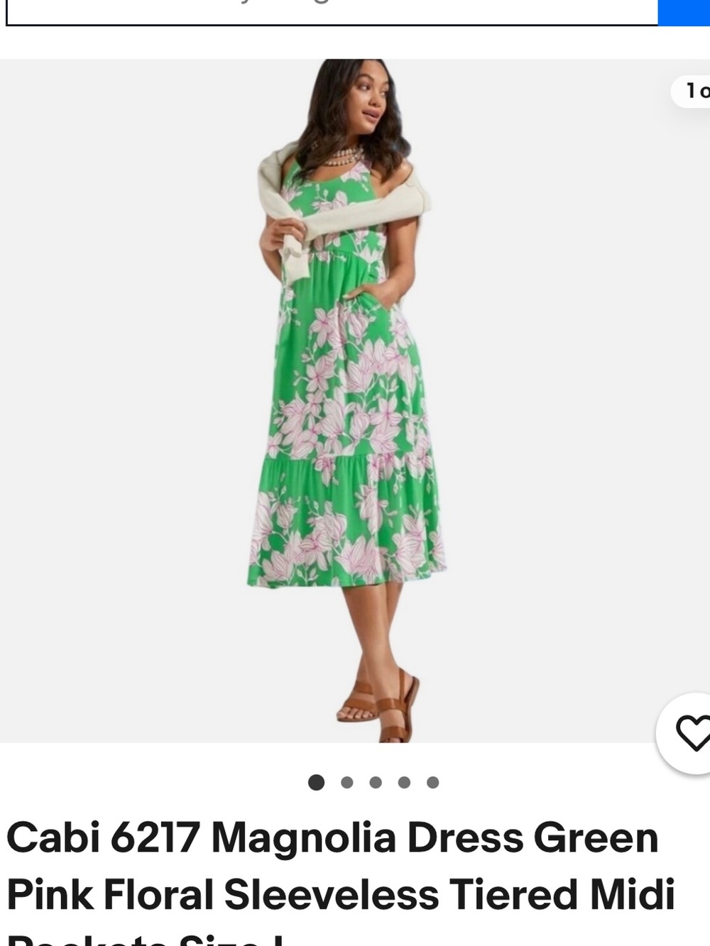 CAbi 6217 magnolia dress